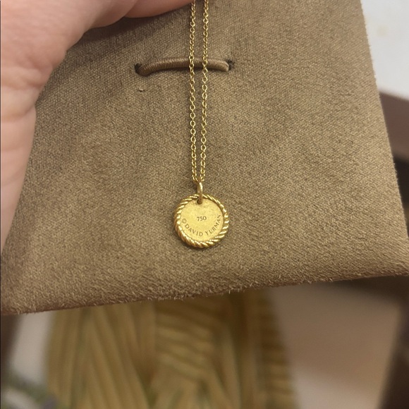 DAVID YURMAN 18K GOLD EVIL EYE NECKLACE - Picture 10 of 15